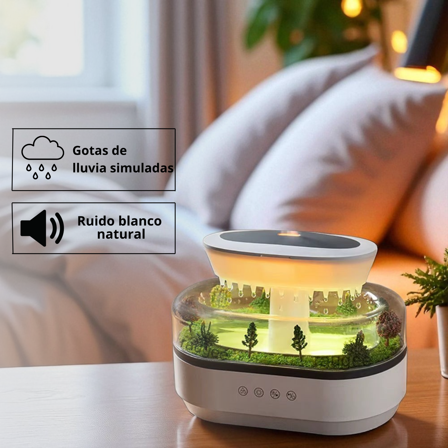 RainForest - Humificador con efecto de bosque lluvioso