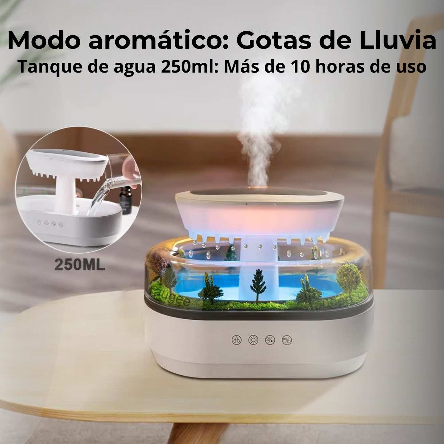 RainForest - Humificador con efecto de bosque lluvioso